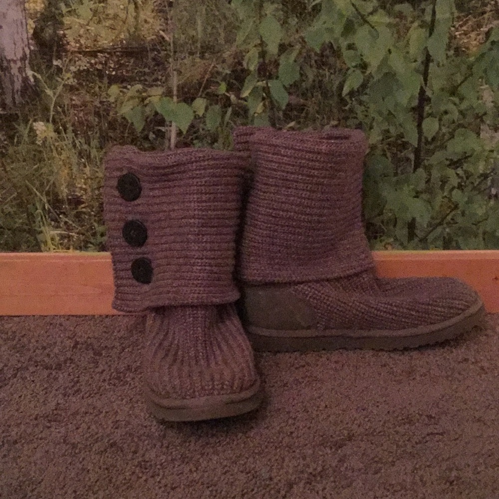 Grey woven Ugg boots!